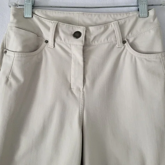 lululemon athletica Wide-Leg Cropped Pants in Light Cream - Picture 4 of 11